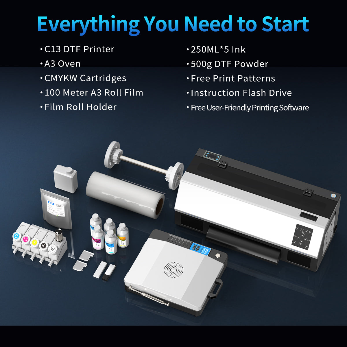 Colorsun C13-XP600 A3+ DTF Printer