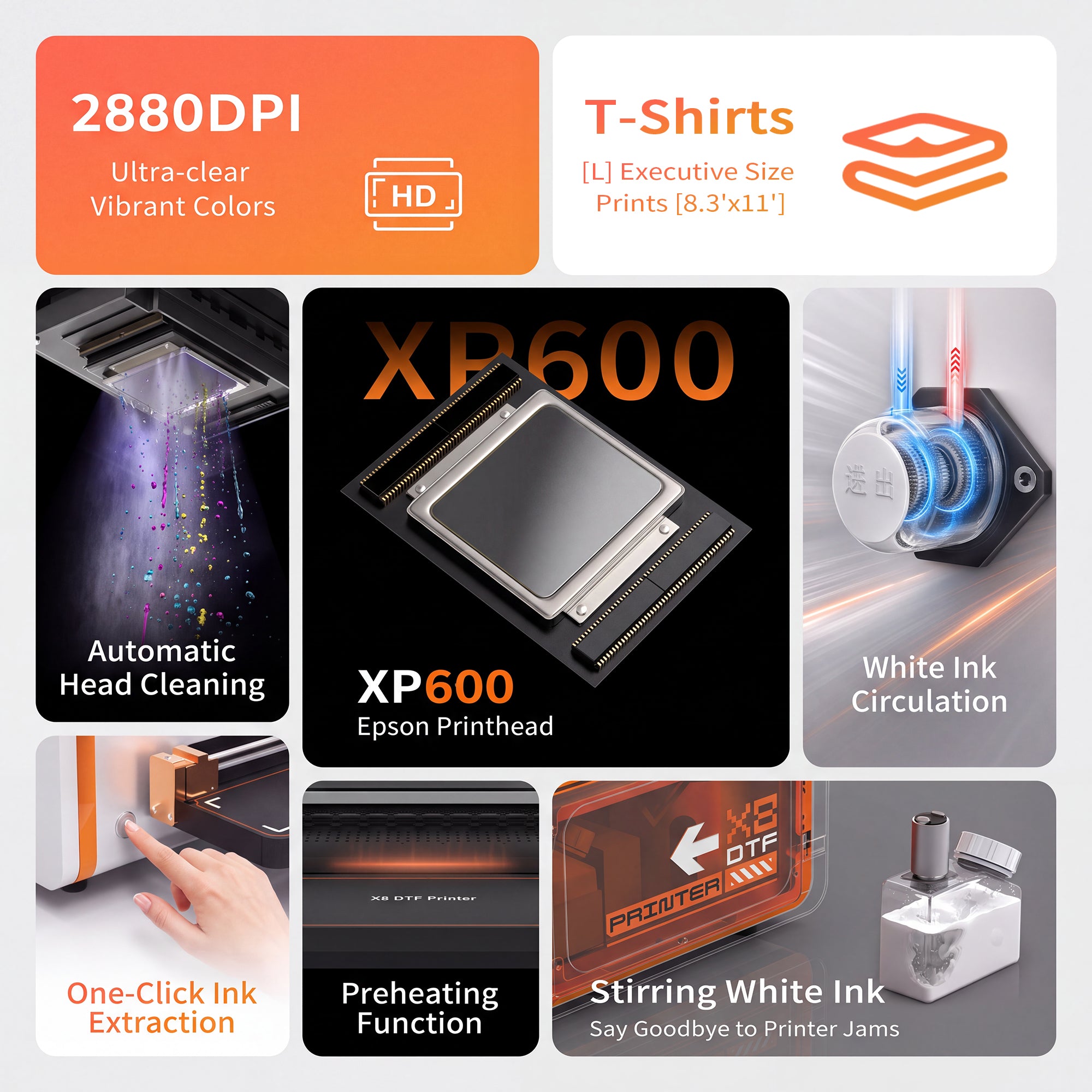 Colorsun X8 DTF printer