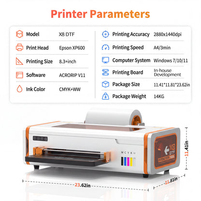 Colorsun X8 DTF printer