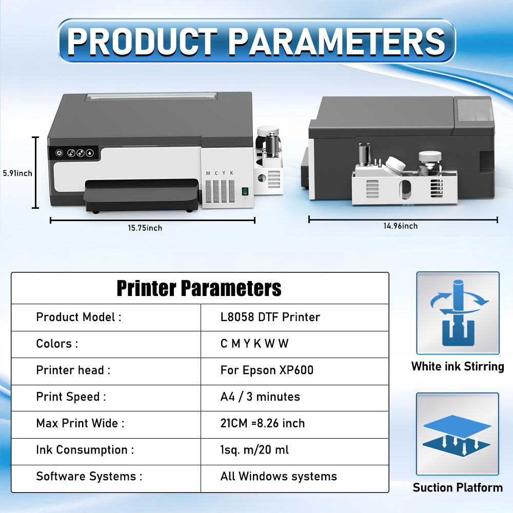 Colorsun L8058 A4 DTF Printer